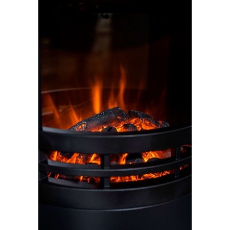 Eurom Orsa Elpejs 2000W 42x42x85cm, sort. Miljøbilledet viser produktet forfra.
