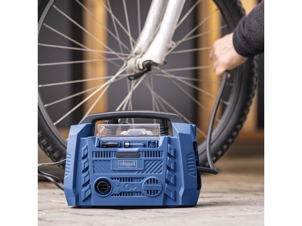 Scheppach kompressor Airforce 6 20,V Solo (10,3 Bar). Billedet viser produktet med hvid baggrund