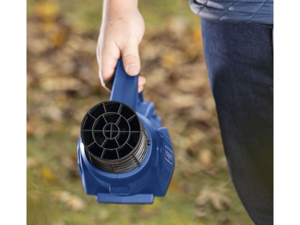 Scheppach løvblæser C-BL700-X-SET S 5912104400, m/batteri & lader. Billedet viser produktet med hvid baggrund.