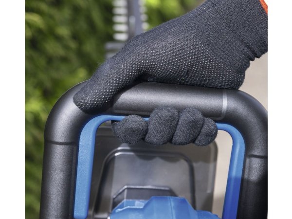 Scheppach hækkeklipper BC-HT720-X, 72 cm svær. Billedet viser produktet med hvid baggrund.