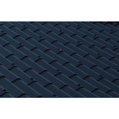 Bølgeplade sortblå B7