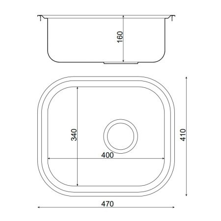 Adora Bonum A køkkenvask Adora Bonum A køkkenvask i rektangulært design