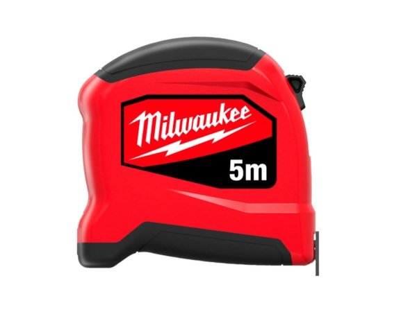 Milwaukee målebånd Slim (Gen 2) Milwaukee målebånd Slim (Gen 2) 5 meter. Billedet viser produktet med hvid baggrund.