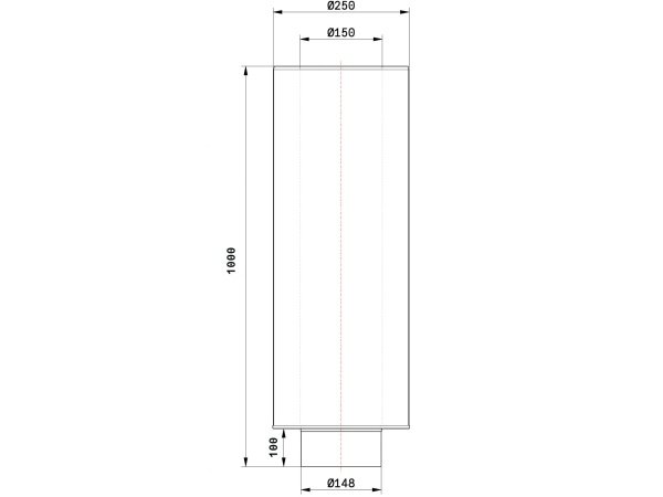 Schiedel isoleret startsektion. Produkt vises