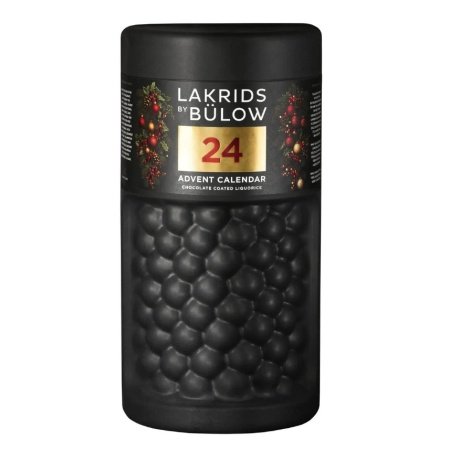 Lakrids by Bülow julekalender 2025 large. 690 g chokoladeovertrukket lakrids. 