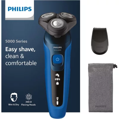 Philips barbermaskine med indpakning og tilbehør
