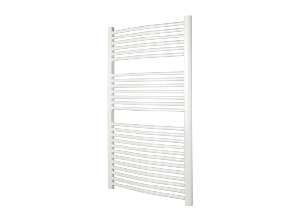 Håndklædetørrer hvid buet