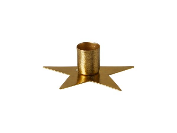 Dacore stjerne lysestage i guld metal Ø7cm Dacore stjerne lysestage i guld metal Ø7cm 333260