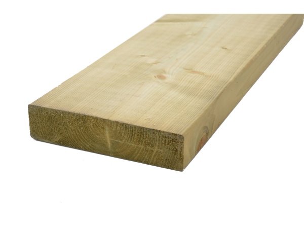 Høvlet 45x195 mm trykimprægneret spærtræ