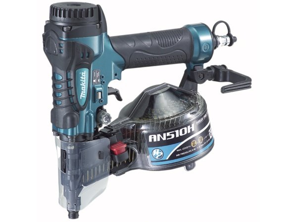 Tjep kompressorsæt Tjep kompressorsæt med slangeoprul, Makita AF550H HP, F18 stiftepistol, Makita AN510H HP, sømpistol og Makita AN250HC HP, beton sømpistol.