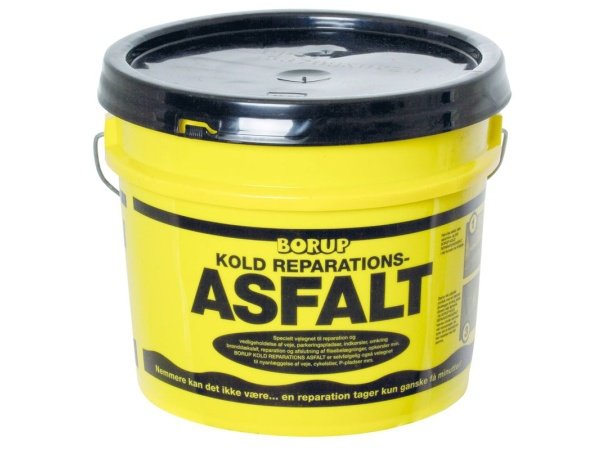 Borup kold reparationsasfalt 20 kg 10-4.dk Hurtig, nem reparation som kan belastes med det samme