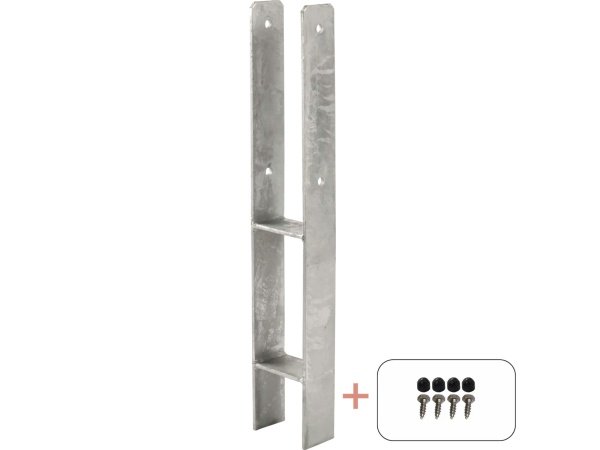 Plus h-stolpefod m/skruer