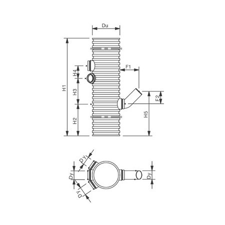 Wavin central tagnedløbsbrønd