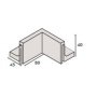 IBF Parkline Støttemur 40 40 x 80 x 45