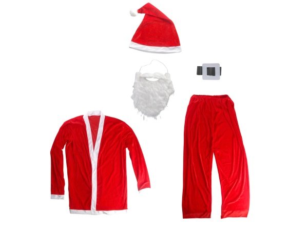 DGA julemandsdragt DGA julemandsdragt one size, rød/hvid. Billedet viser produktet på model.