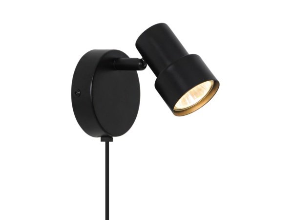 Nordlux Boston spot væglampe Nordlux Boston spot væglampe sort. Billedet viser produktet med hvid baggrund.