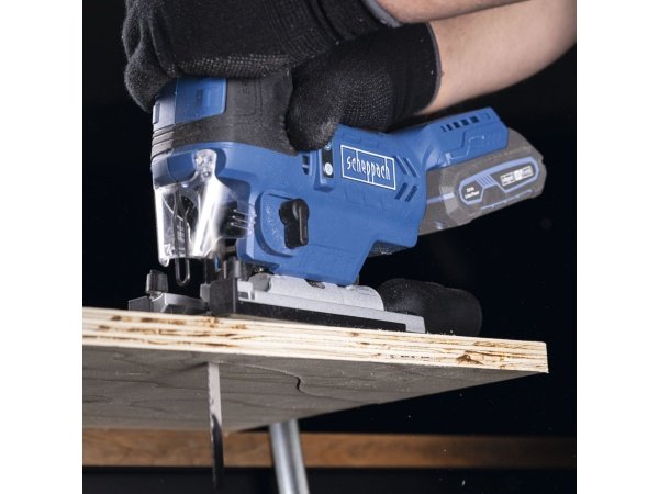 Scheppach stiksav BC-JS254-X 20V, solo. Billedet viser produktet med hvid baggrund