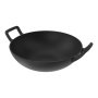 Nexgrill Protouch wok i støbejern Ø30 cm. Billedet viser produktet fra siden.