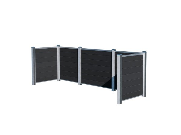 Wimex skraldeskjul t/ 4 spande