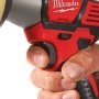 Milwaukee polermaskine M12 BPS-0. Billedet viser produktets knap.