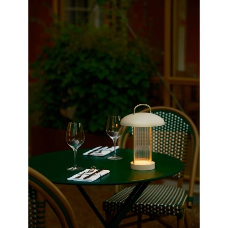 Nordlux Mirano portable bordlampe Nordlux Mirano portable bordlampe beige. Billedet viser produktet med hvid baggrund.