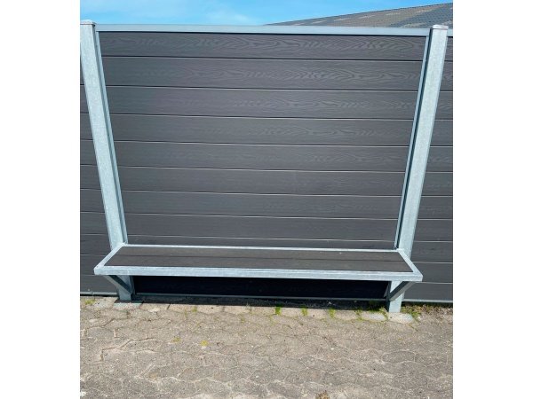 Wimex hegnsbænk koksgrå