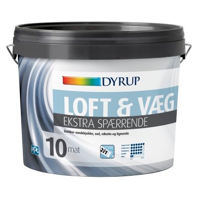 Dyrup væg & loft 10 mat hvid