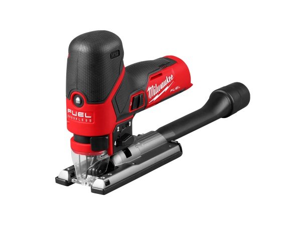 Milwaukee M12 FUEL stiksav. Billedet viser produktet forfra.
