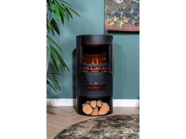 Eurom Orsa el-pejs Eurom Orsa Elpejs 2000W 42x42x85cm, sort. Miljøbilledet viser produktet forfra.