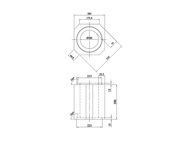 Schiedel DM Ø16cm indermodul