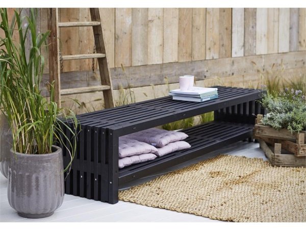 Plus rustik trallebænk design