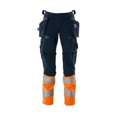Mørk marine/orange