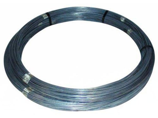 Ståltråd nr. 14 K varmgalvaniseret 5 kg hos 10-4.dk Stærk og korrosionsbestandig hegnstråd
