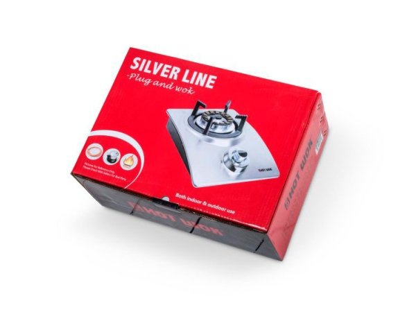 Hot Wok Silverline gasblus m/regulator og taske Hot Wok Silverline gasblus m/regulator og taske