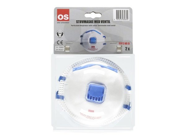 OS støvmaske med ventil