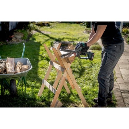 Metabo akku grensav MS 18 LTX 15 SOLO Metabo MS 18 LTX 15, akku-grensav, havearbejde, beskæring, træer, buske, haveværktøj.