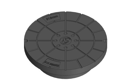 Lauridsen dæksel Ø315mm