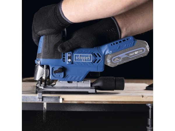 Scheppach stiksav BC-JS254-X 20V, solo. Billedet viser produktet med hvid baggrund
