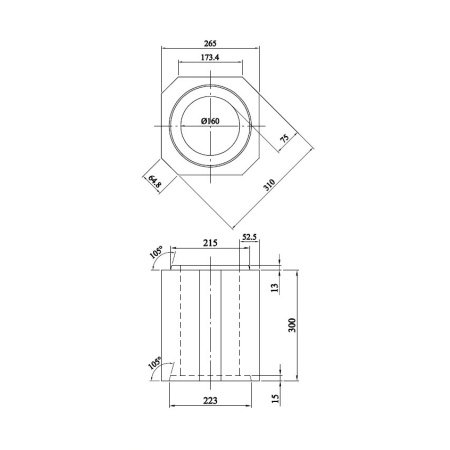 Schiedel DM Ø16cm indermodul