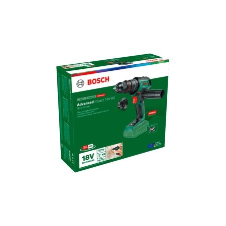 Bosch Advanced 18V-80 QuickSnap 10-4.dk Kraftfuld og alsidig slagboremaskine