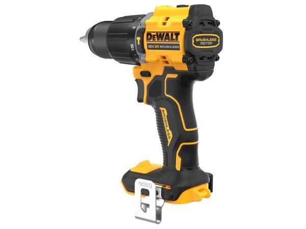 Dewalt 18V XR kulløs kompakt slagboremaskine, Solo. Billedet viser produkt forfra.