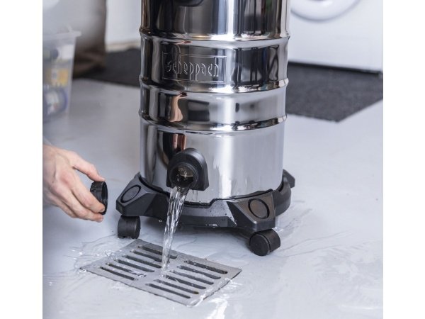 Scheppach våd/-tør støvsuger, produkt set forfra