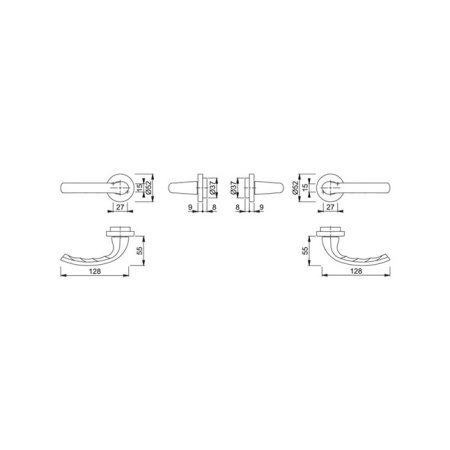 Hoppe dørgreb verona