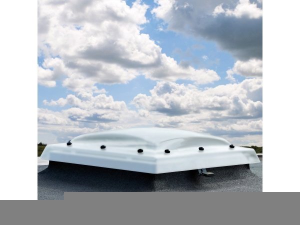 Velux ovenlyskuppel opalhvid