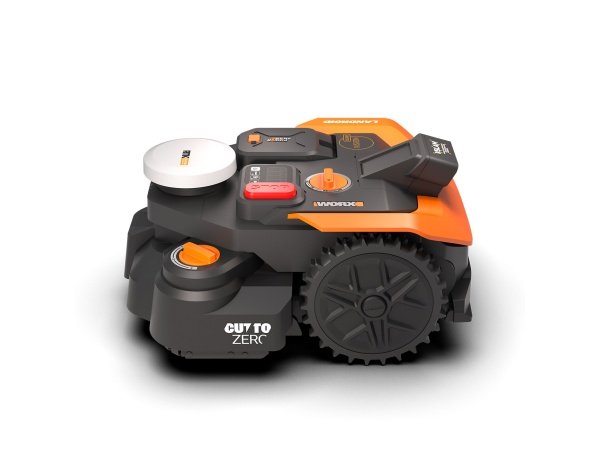 Worx WR308E robotplæneklipper. Produktet vises oppefra