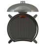 Morsø El Medio grillplade t/El Medio bordgrill. Billedet viser produktet i grill.
