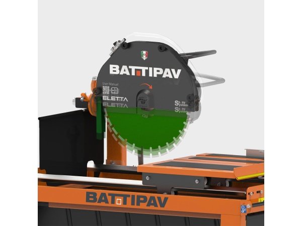 Battipav Stenskæremaskine Eletta 400 – 40 cm. Billedet viser produkt med hvid baggrund.