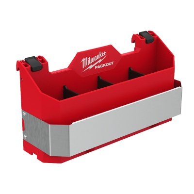 Milwaukee PACKOUT holder til håndværktøj. Billedet viser produkt med hvid baggrund.