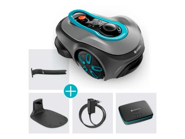 Robotplæneklipper uden kanttråd fra Gardena. Avanceret model med masser af fordele
