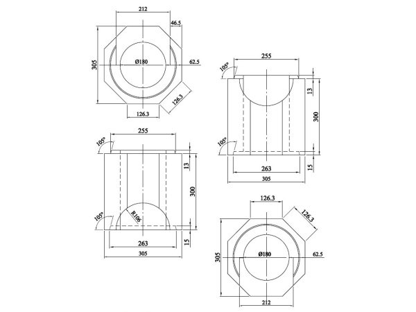 Schiedel DM Ø18cm indermodul